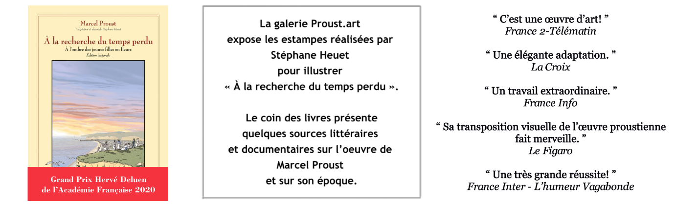 Stéphane Heuet a illustré à la recherche du temps perdu de Marcel Proust